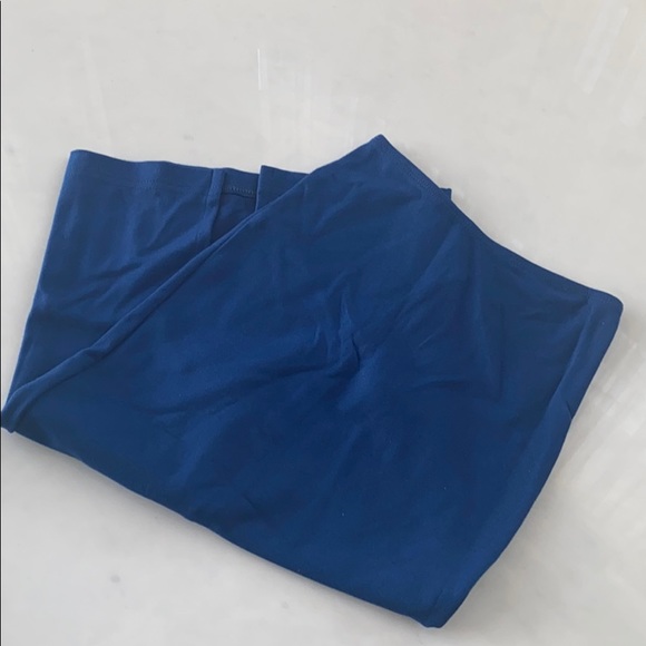 American Apparel Blue Ponte Knit midi skirt XS - Picture 10 of 10